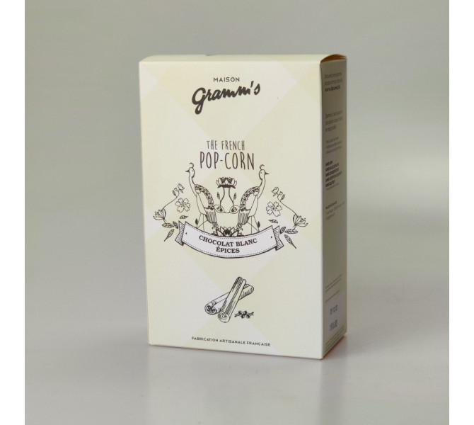 Gramm's - The French POP-CORN - Chocolat blanc & épices