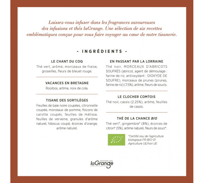 Coffret LES INTEMPORELS laGrange - 6 références - 48 sachets - lot de 3