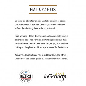 Café Galapagos BIO - Jardin d'Eden - MOF CGBVBLG030