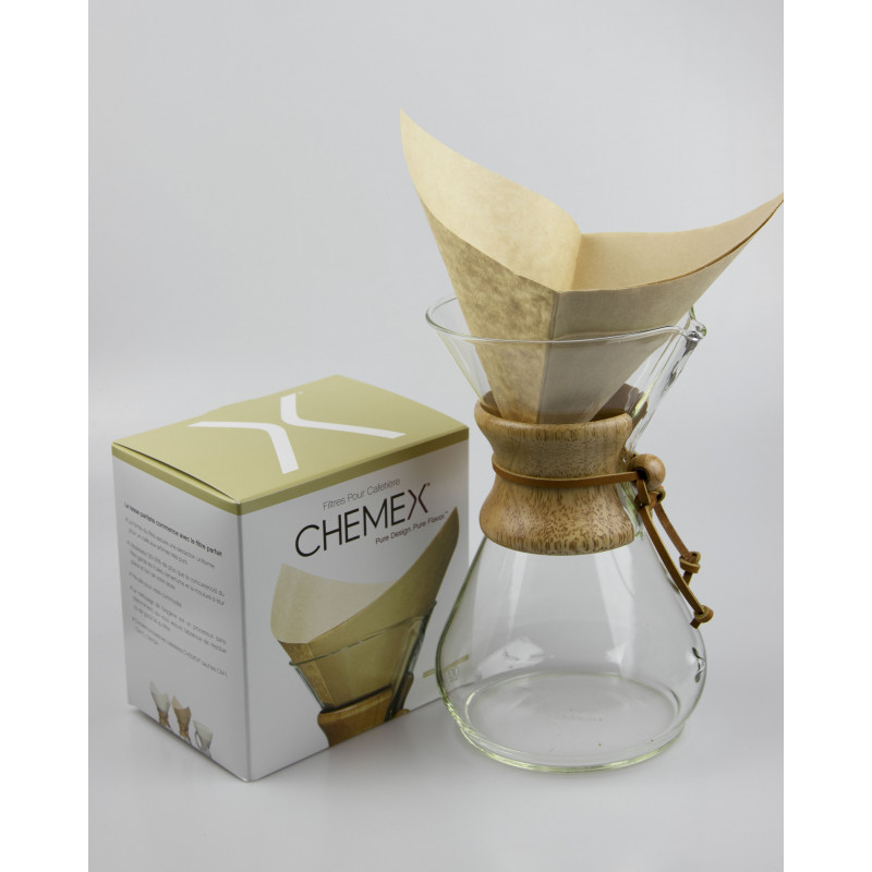 Filtres Chemex blancs x100 cafetière 8 tasses