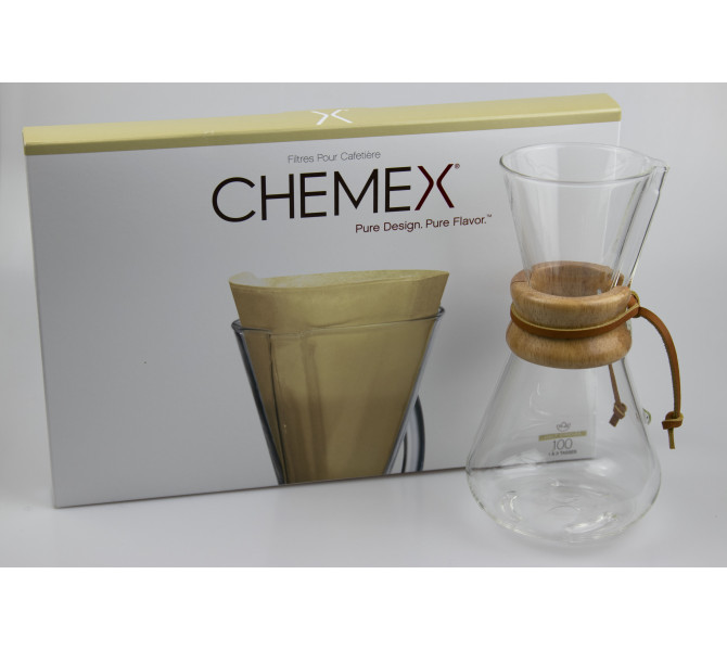 Filtres Chemex blancs x100 cafetière 3 tasses