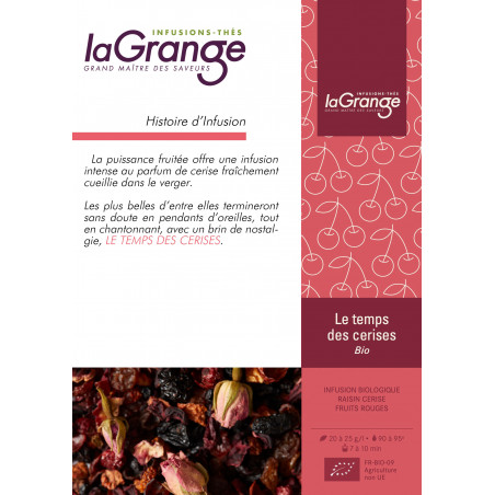 Temps des cerises Bio. Tisane