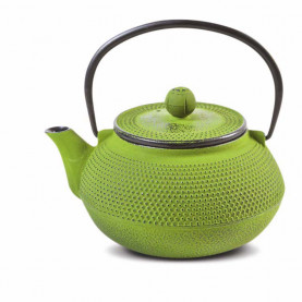 Théière fonte émaillée "Wushan" - verte - 0.8l