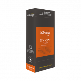 ETHIOPIE L'ORIGINE - Capsule café laGrange - boite de 10 - carton de 12 boites