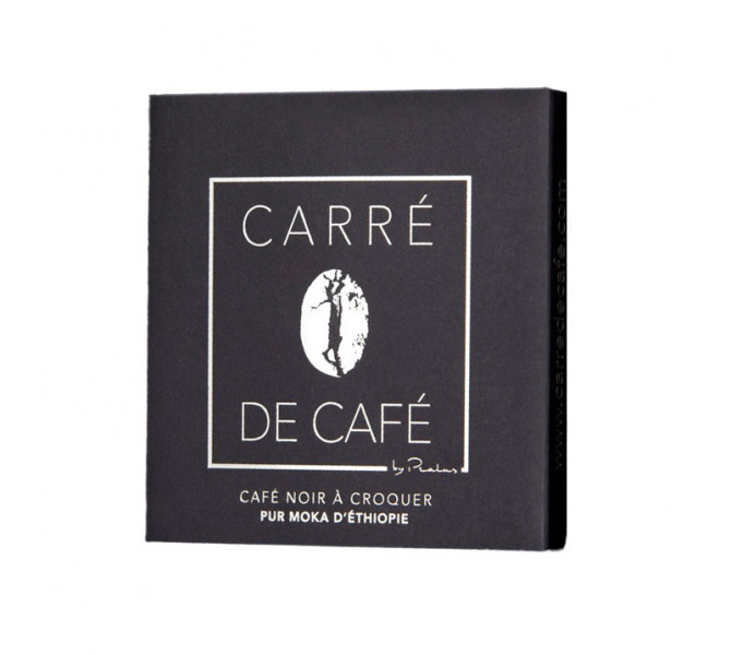 PRALUS - Carré de café noir pur moka d'Éthiopie