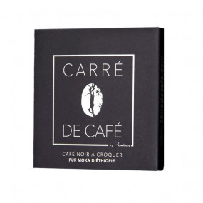 PRALUS - Carré de café noir pur moka d'Éthiopie