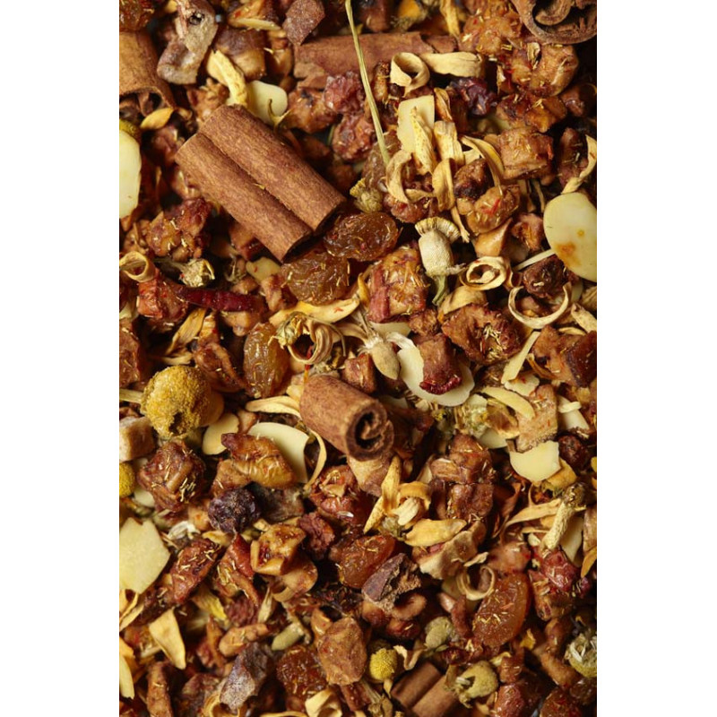 Infusion raisin cannelle amande camomille