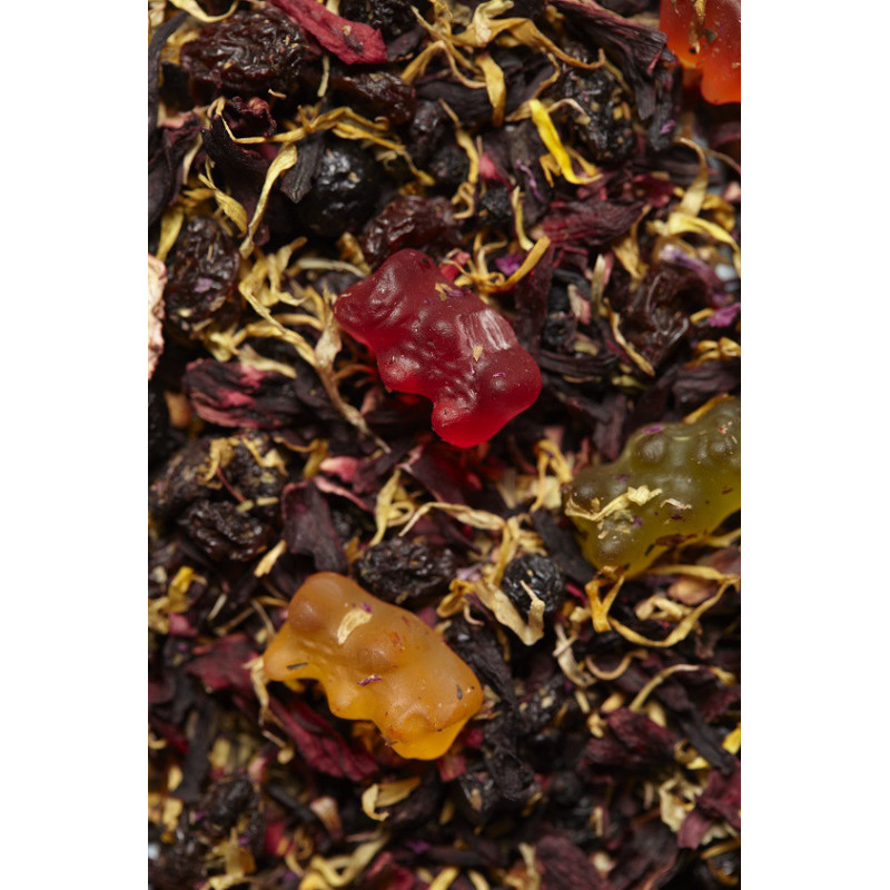 Infusion bonbons hibiscus fruits rouges