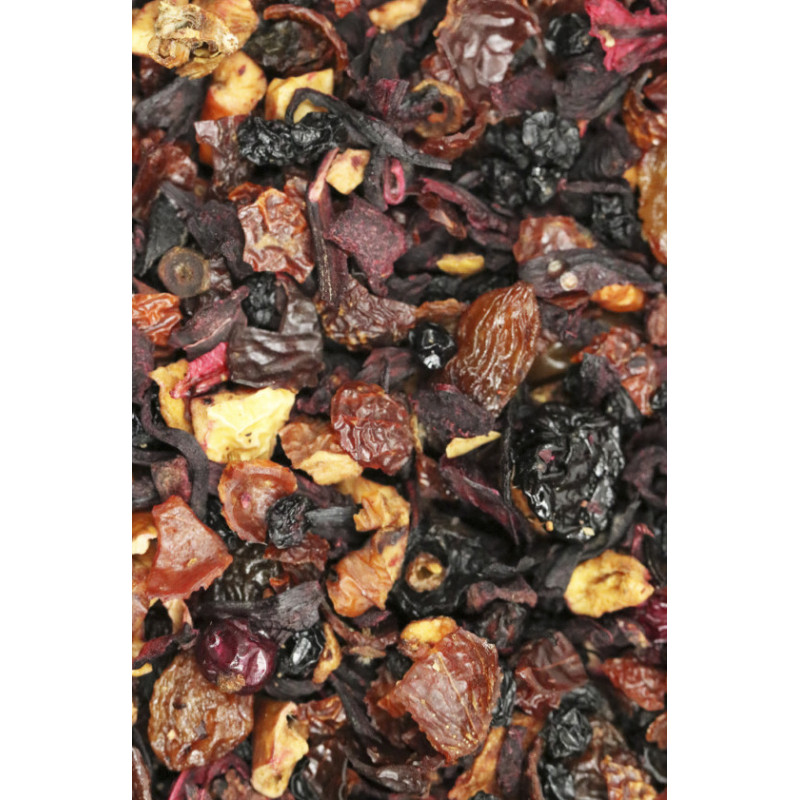 Infusion raisin cerise fruits rouges