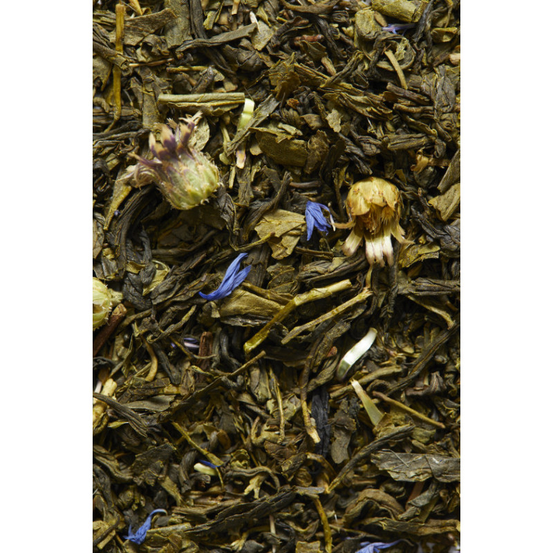 Thé vert de Chine palais de bergamote fleurs de Bleuet BIO | Infusions & Thés vrac laGrange