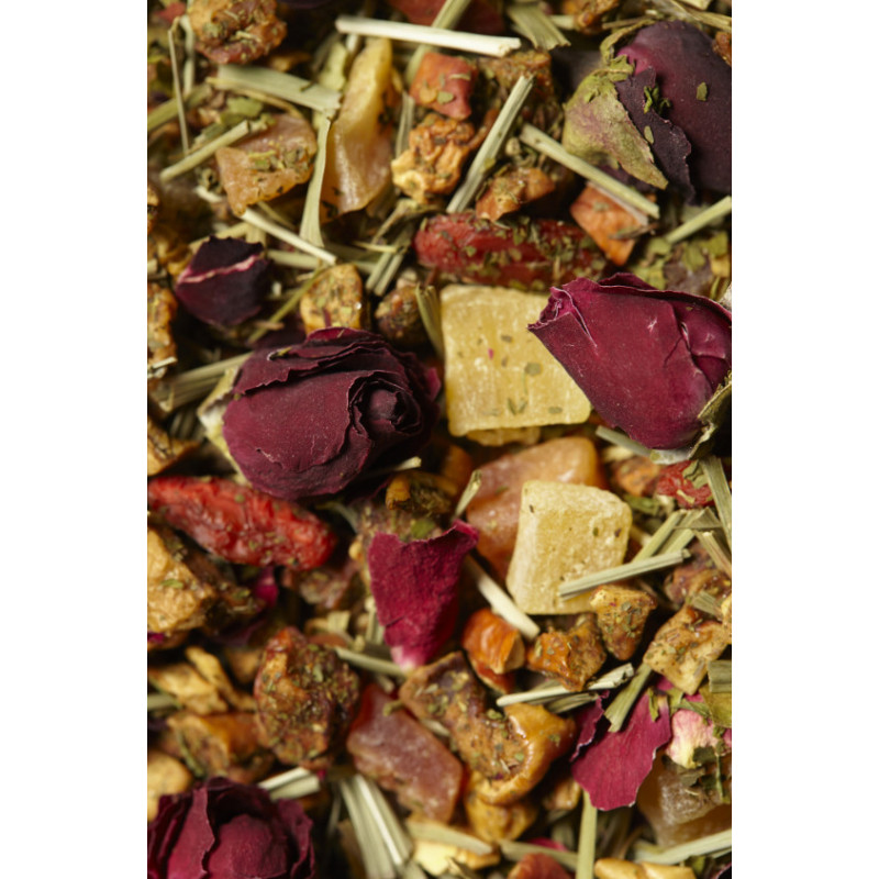 Infusion fruits exotiques rose menthe | Infusions & Thés vrac laGrange