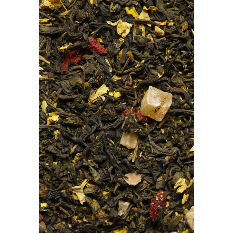 Thé vert oolong melon baies de goji | Infusions & Thés vrac laGrange