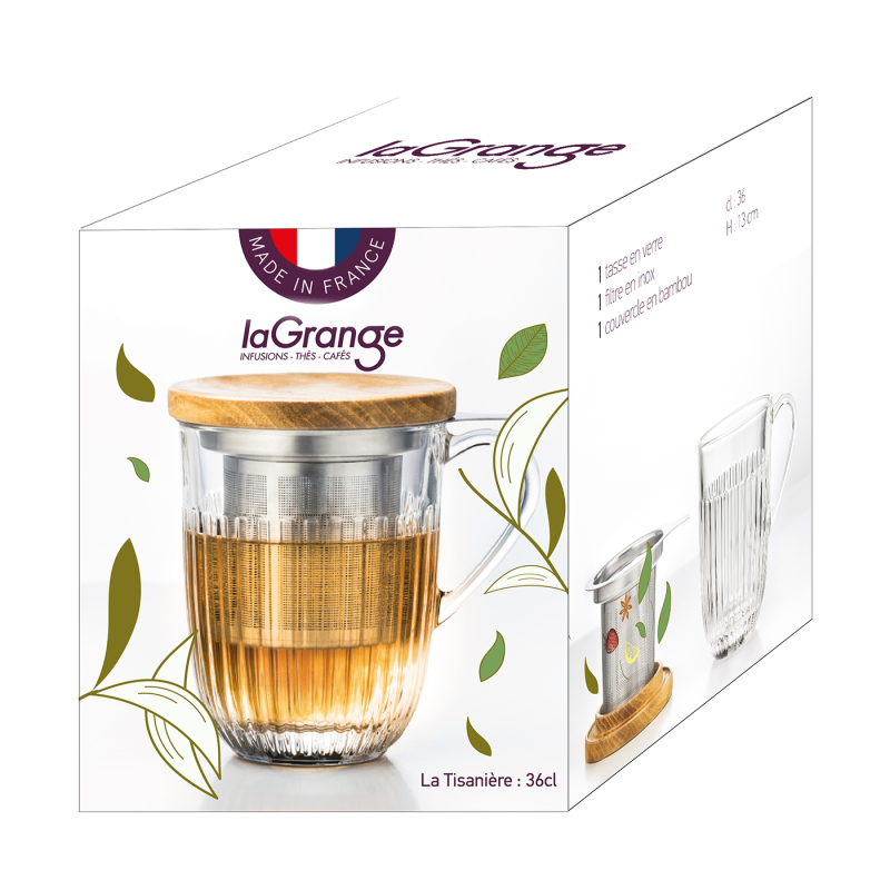 La Tisanière laGrange avec mug, filtre et couvercle