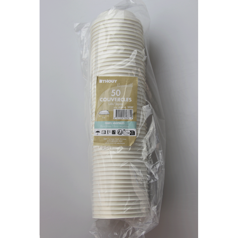Couvercle gobelet café/thé 8 oz – Lot de 50 | Maison laGrange